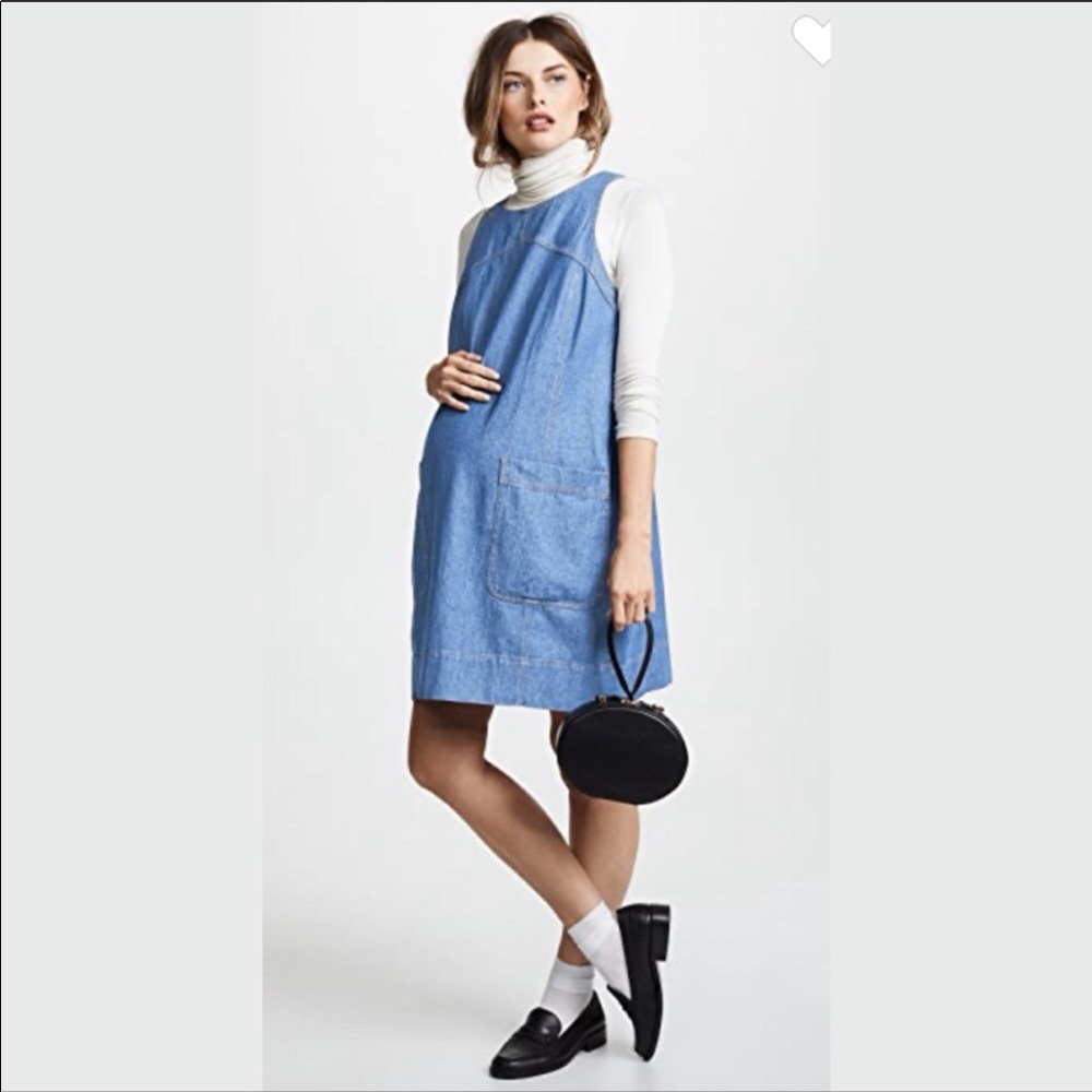 HATCH The Edie Denim Sheath Dress (Maternity)